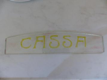 aparte glasplaat Cassa (kassa) glasplaatje beschikbaar voor biedingen