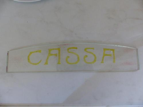 aparte glasplaat Cassa (kassa) glasplaatje, Doe-het-zelf en Verbouw, Glas en Ramen, Gebruikt, Glasplaat, Minder dan 80 cm, Minder dan 80 cm