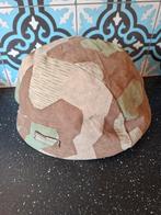 Ww2 wo2 Duitse helm overtrek camouflage kopie, Verzamelen, Ophalen of Verzenden, Duitsland, Helm of Baret
