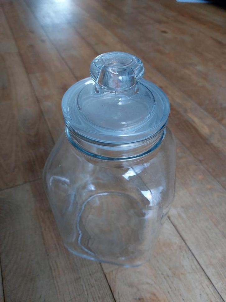 Voorraadpot glas groot, Huis en Inrichting, Keuken | Potten en Pannen, Zo goed als nieuw, Pot, Bus of Blik, Glas, Ophalen
