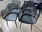 Kwantum Kuipstoelen Webbing Zwart (4 stuks), Huis en Inrichting, Ophalen, Kunststof, Zwart, Zo goed als nieuw