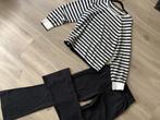 Studio Anneloes set flair bonded travelstof broek M trui L, Kleding | Dames, Maat 38/40 (M), Studio Anneloes, Zwart, Ophalen of Verzenden