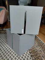 2 Kallax inzetstukken grijs ikea, Ophalen, Zo goed als nieuw, Hout