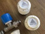 Thermostaatkraan + Danfoss Koppen, Doe-het-zelf en Verbouw, Verwarming en Radiatoren, Thermostaat, Gebruikt, Minder dan 30 cm