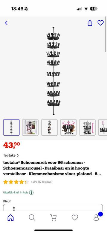 Schoenen rek - schoencarrousel beschikbaar voor biedingen