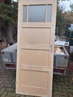 Oude jaren 30 paneel deur met glas., Doe-het-zelf en Verbouw, Deuren en Horren, Ophalen, Binnendeur
