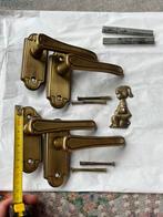 Vintage deurklinken, twee paar., Doe-het-zelf en Verbouw, Ophalen, Zo goed als nieuw, Koper of Messing, Klink of Kruk