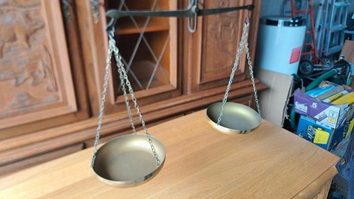 Koper koperen Weegschaal balansweegschaal hangweegschaal, Antiek en Kunst, Antiek | Koper en Brons, Koper, Ophalen of Verzenden