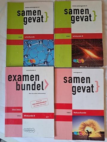 Set examenhulpboeken VWO N&T vakken beschikbaar voor biedingen