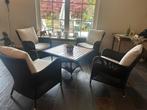 Wicker tuinmeubel set, Tuin en Terras, Tuinsets en Loungesets, Ophalen, 4 zitplaatsen, Kunststof, Zo goed als nieuw