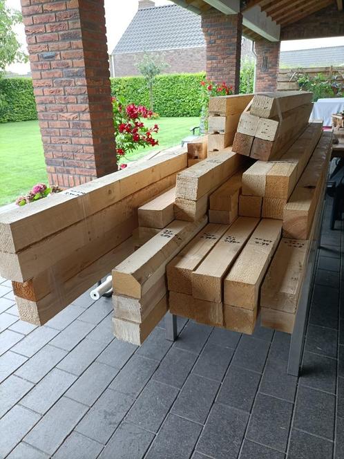 balken hout voor de klusser, Doe-het-zelf en Verbouw, Hout en Planken, Zo goed als nieuw, Balk, Vuren, 300 cm of meer, 50 mm of meer