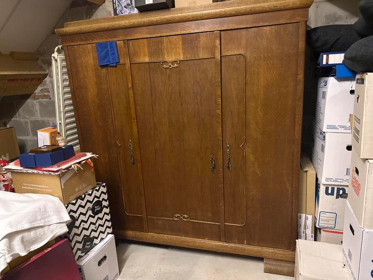 Antieke kast, 167x180x70cm, meer dan 100 jaar oud, Huis en Inrichting, Kasten | Kledingkasten, Gebruikt, 150 tot 200 cm, 50 tot 75 cm