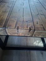 Salontafel sober stoer industrieel hout met metaal, Huis en Inrichting, Tafels | Salontafels, Ophalen, 50 tot 100 cm, 50 tot 100 cm