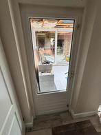 Achterdeur hardhout, Ophalen, Gebruikt, 80 tot 100 cm, Buitendeur