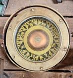 Antiek kopereren messing kompas HUGH MCLEAN & SONS LTD GOVAN, Ophalen of Verzenden