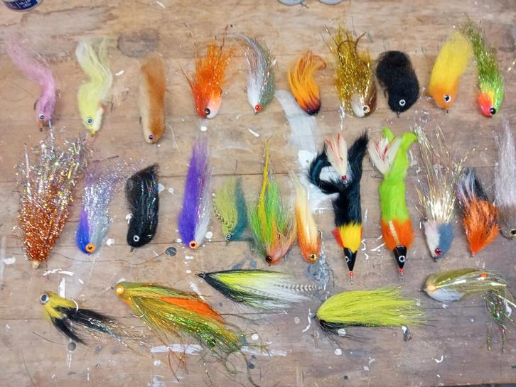 Streamers 42 stuks, Watersport en Boten, Hengelsport | Roofvissen, Zo goed als nieuw, Haak, Ophalen of Verzenden