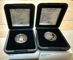 Laatste Gulden Herdenkingsmunt 2001 PROOF 2stuks, Verzenden, Koningin Beatrix, 1 gulden, Setje