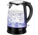Ikich waterkoker + led verlicht 1.7L 1500W zwart water koker, Witgoed en Apparatuur, Waterkokers, 1 tot 2 liter, Nieuw, Ophalen of Verzenden