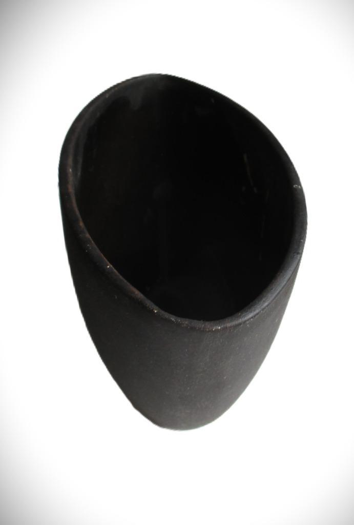 Bloempot ovaal zwart~Keramiek~27 cm breed 16 cm hoog, Tuin en Terras, Bloempotten, Zo goed als nieuw, Aardewerk, Binnen, Balkon