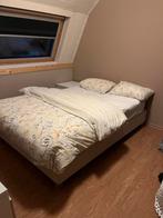 Ikea boxspring bed, Ophalen, Tweepersoons, 140 cm, Stof