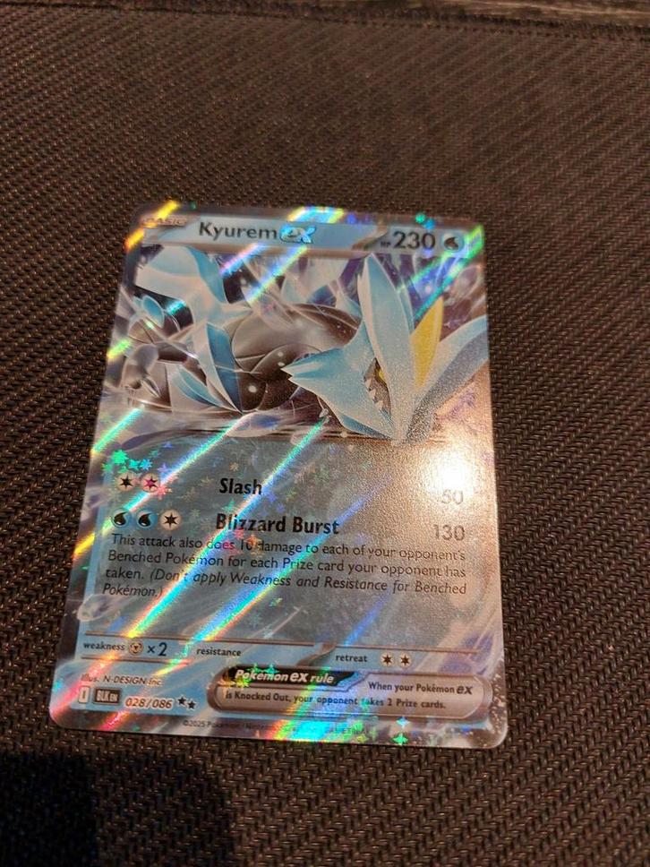 Kyurem EX 028/086 Black Bolt., Hobby en Vrije tijd, Verzamelkaartspellen | Pokémon, Zo goed als nieuw, Ophalen of Verzenden