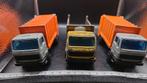 3x Majorette Mercedes Vrachtwagens 1:55, Hobby en Vrije tijd, Modelauto's | 1:87, Ophalen of Verzenden, Gebruikt, Bus of Vrachtwagen
