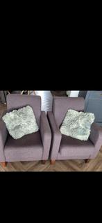 2 bruine stoeltjes, Huis en Inrichting, Fauteuils, Ophalen of Verzenden, Zo goed als nieuw, Minder dan 75 cm, 50 tot 75 cm