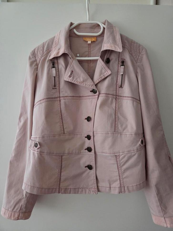 Biba 4-delige set, Kleding | Dames, Jasjes, Kostuums en Pakken, Zo goed als nieuw, Jasje, Maat 38/40 (M), Roze, Ophalen of Verzenden