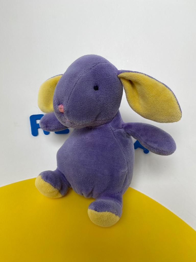 4874 hema unitoys konijn konijntje paars geel, Kinderen en Baby's, Speelgoed | Knuffels en Pluche, Ophalen of Verzenden, Zo goed als nieuw