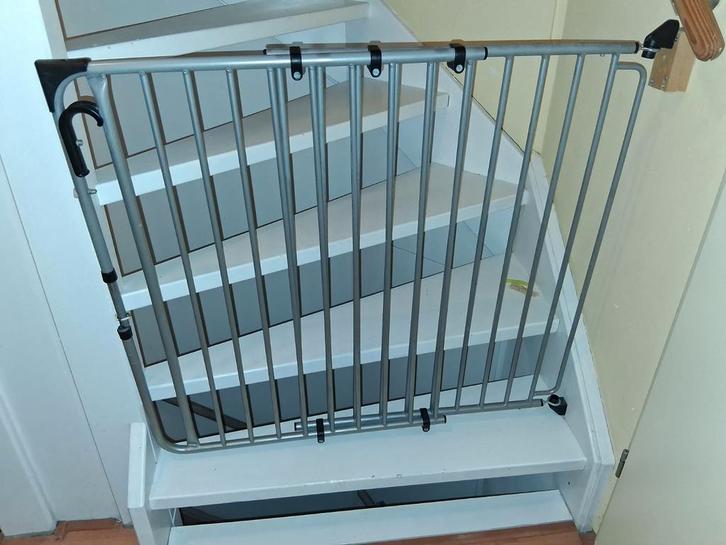 Metalen Klemhekje voor Trap, Kinderen en Baby's, Traphekjes, Gebruikt, Klemhekje, Metaal of IJzer, 100 tot 115 cm, Ophalen of Verzenden