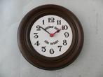 Wandklok quartz "Manchmal läuft alles verkehrt", Ophalen of Verzenden, Gebruikt, Wandklok