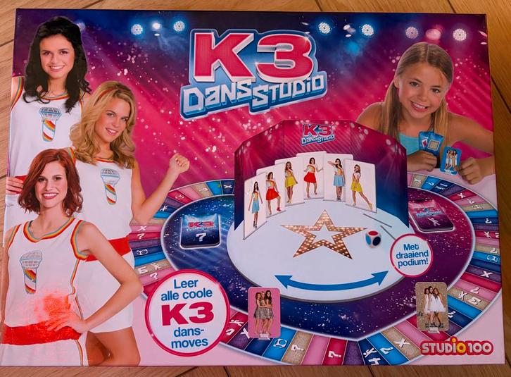 K3 Dansstudio spel, Hobby en Vrije tijd, Gezelschapsspellen | Bordspellen, Gebruikt, Drie of vier spelers, Ophalen of Verzenden