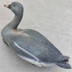 Grote grauwe drijvende Lokgans gans kunststof, Ophalen of Verzenden, Zo goed als nieuw