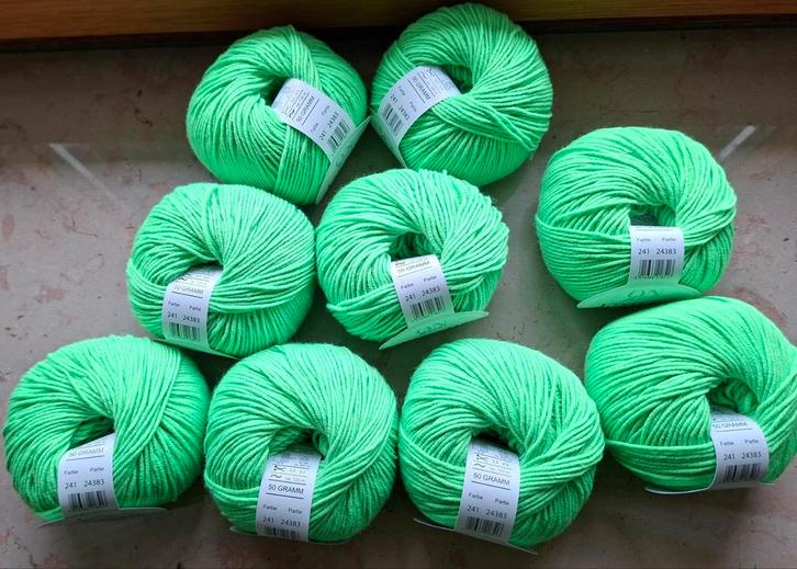 9x50 gram ONline breigaren, Hobby en Vrije tijd, Breien en Haken, Nieuw, Breien of Haken, Wol of Garen, Ophalen of Verzenden