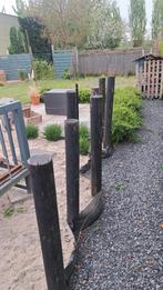 Zwarte ronde tuinpalen 150x12cm, Ophalen, Minder dan 180 cm, Palen