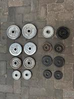 Gietijzeren gewichten fitness diverse 27,5kg, Sport en Fitness, Ophalen, Zo goed als nieuw, Dumbbell