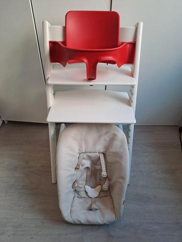 Stokke Tripp Trapp kinderstoel wit complete set trip trap  beschikbaar voor biedingen