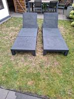 Ligbedden, Tuin en Terras, Ligbedden, Ophalen, Gebruikt, Kunststof, Verstelbaar