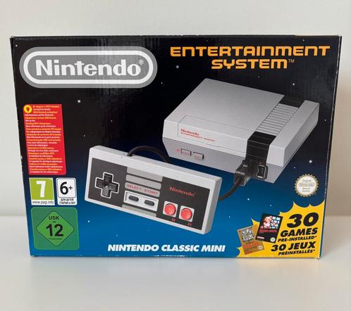 Nintendo NES Classic Mini – Compleet in box+Extra Controller, Spelcomputers en Games, Spelcomputers | Nintendo NES, Zo goed als nieuw