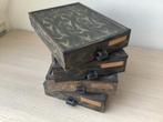 Antieke Archiefdozen - Hout, Karton, Metaal, Antiek en Kunst, Ophalen of Verzenden