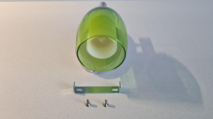 Massive wandspot, Huis en Inrichting, Lampen | Spots, Zo goed als nieuw, Plafondspot of Wandspot, Glas, Halogeen, Ophalen