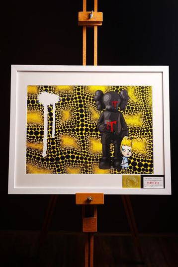 exclusief kunstwerk van Death NYC (Kaws x Nara Girl) beschikbaar voor biedingen