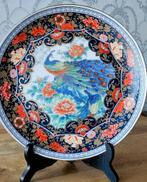 VINTAGE ROYAL PEACOCK JAPANS IMARI STIJL GROOT BOORD, Ophalen of Verzenden