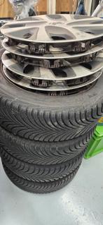 4 Stalen velgen met Michelin Alpin 5 winterbanden DS3, Auto-onderdelen, Banden en Velgen, Ophalen, Gebruikt, Velg(en), 16 inch
