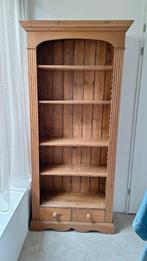 Grenen boekenkast met 4 planken en 2 lades, Huis en Inrichting, Kasten | Boekenkasten, Ophalen, Gebruikt, 25 tot 50 cm, 50 tot 100 cm