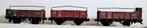Trix Express 3 wagons, Hobby en Vrije tijd, Modeltreinen | H0, Gebruikt, Gelijkstroom of Wisselstroom, Trix, Boek, Tijdschrift of Catalogus