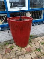 Grote plantenpotten rood, Tuin en Terras, Ophalen, 40 cm of meer, Rond, Zo goed als nieuw
