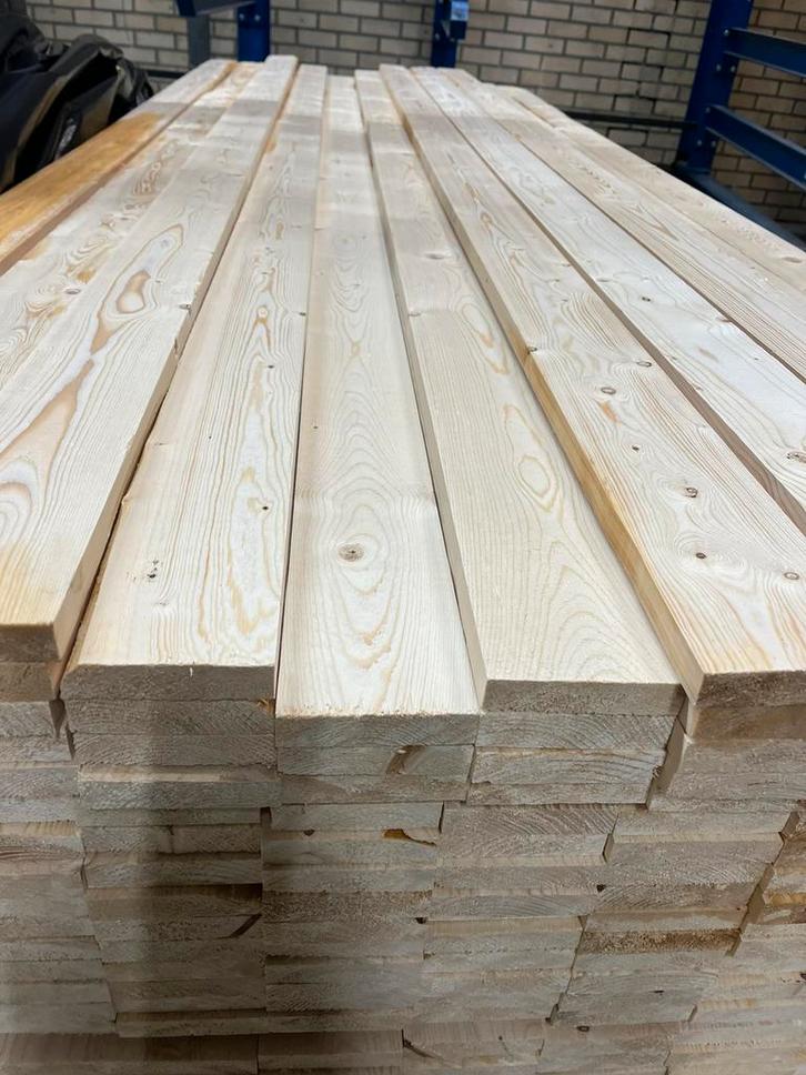 Goedkope vuren planken 22x100 geschaafd netto 22 x 95 mm, Doe-het-zelf en Verbouw, Hout en Planken, Nieuw, Plank, Vuren, 300 cm of meer