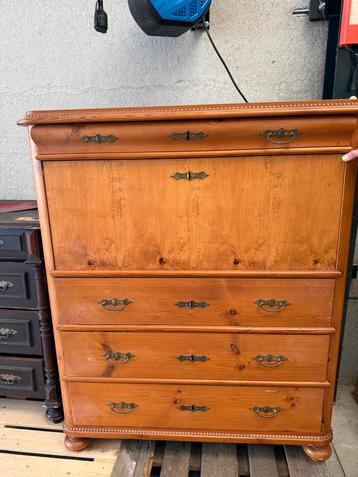 Antieke Zweedse Grenen Secretaire - Circa 1900 beschikbaar voor biedingen