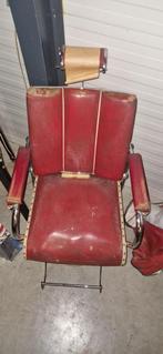 Oude barber/kapper stoel, Ophalen, Gebruikt, Metaal, Eén